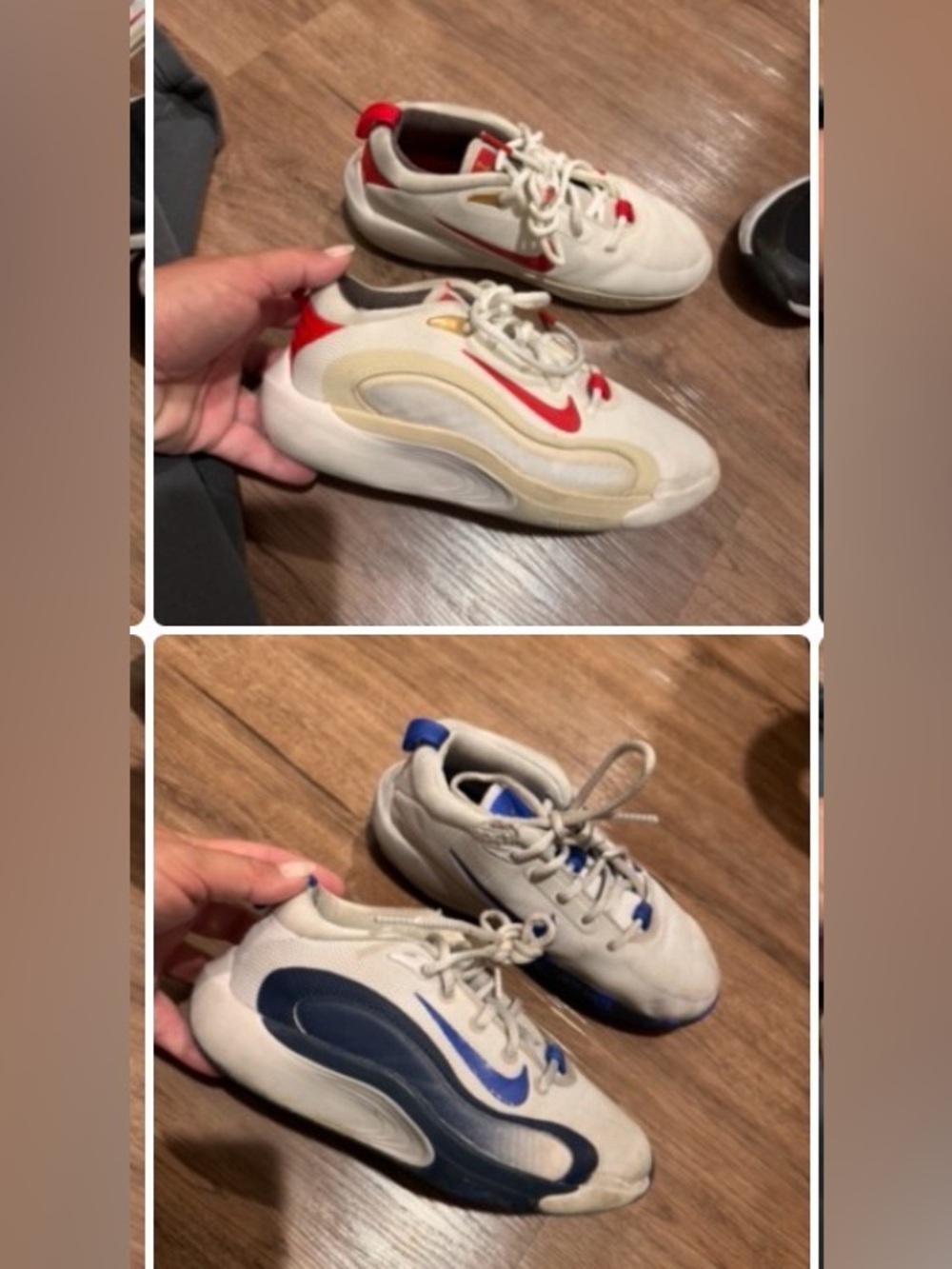 Two pairs of boys Nike shoes. Size 2.